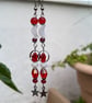 Ninette - Moon & Red Star Earrings  - Image 2