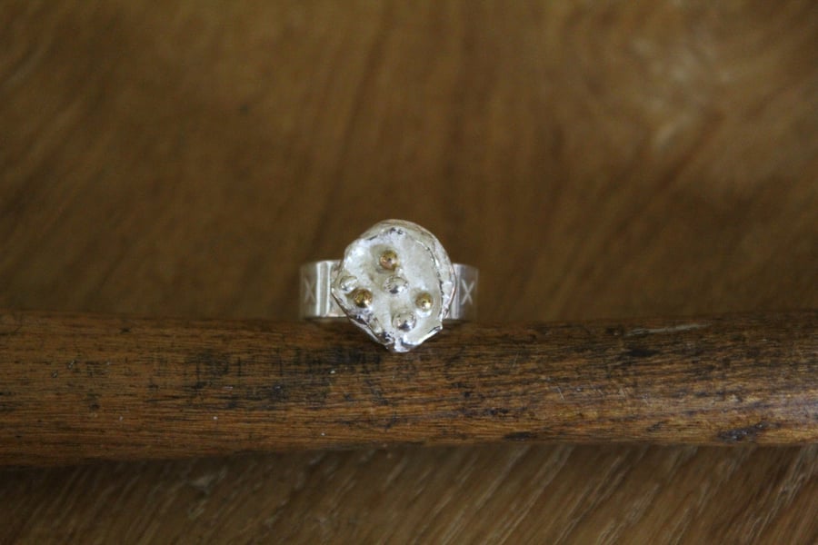 Handmade Recycled Sterling Silver 'Birds Nest' Ring