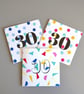 Cheerful confetti 80th Birthday Card  - Image 4