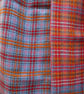 Handwoven Blue Tartan Scarf - Image 6