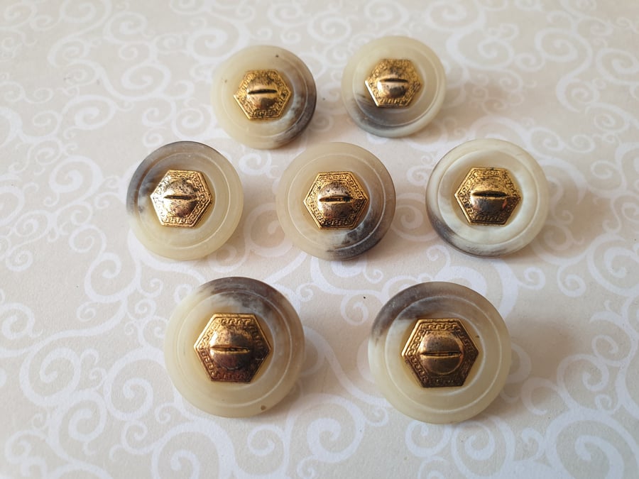 15mm & 21mm Poly Horn Suit Jacket buttons (Matching)