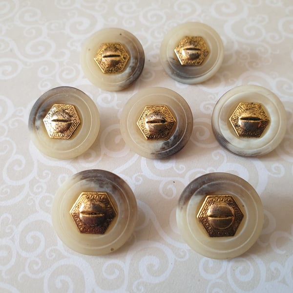 15mm & 21mm Poly Horn Suit Jacket buttons (Matching)