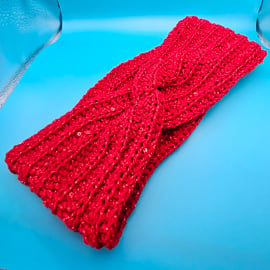 Crochet winter ear warmer or neck warmer