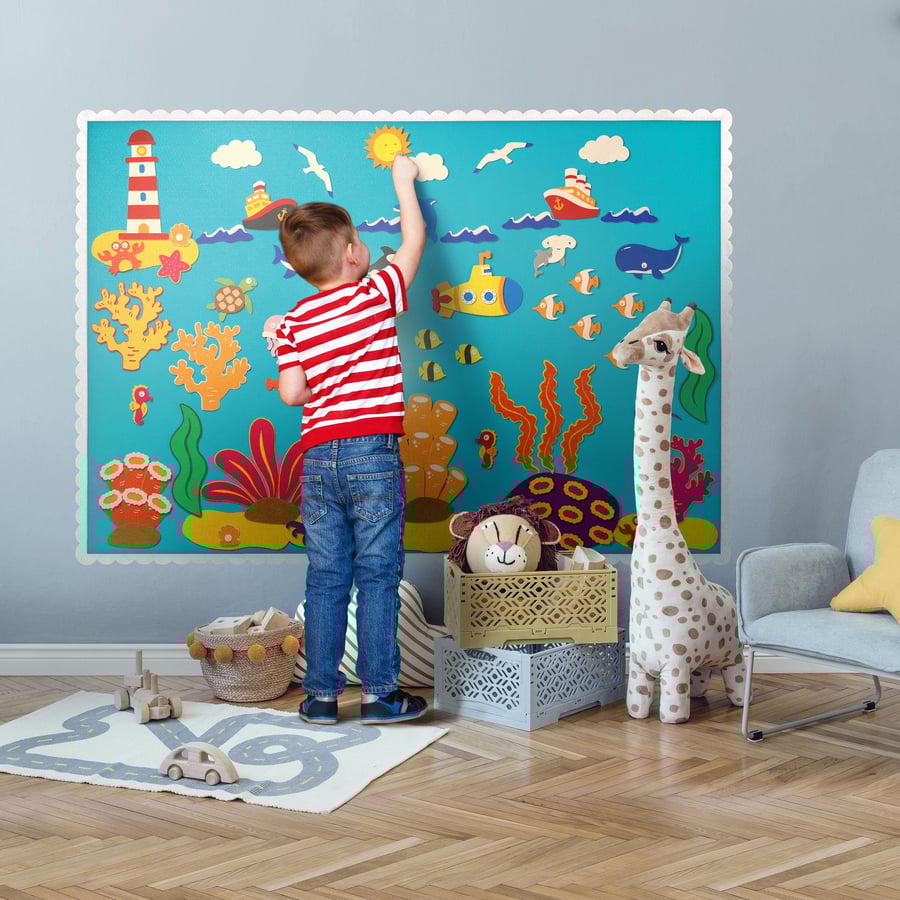 Ocean Felt Story Board – Montessori-Inspired Educational Play Set