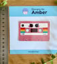 Holographic Pink Cassette Tape - Retro Y2K Mixtape Vinyl Sticker - Image 8