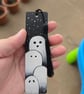 Hand Painted Halloween Ghost Bookmark – Cute Ghost Family Wooden Bookmark - Image 4