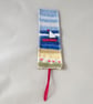 Bookmark - Seaside - patchworked and embroidered - Image 5