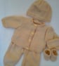 Baby's 5 Piece Hand Knitted Layette, Baby Shower Gift, Prem Sizes Available - Image 10