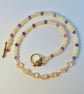 Citrine, Ambronite & Amethyst Necklace, November Birthday, Gift For Scorpio - Image 5