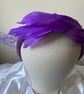 Violet - Purple Feather Net Fascinator - Special Occasion - Wedding Guest