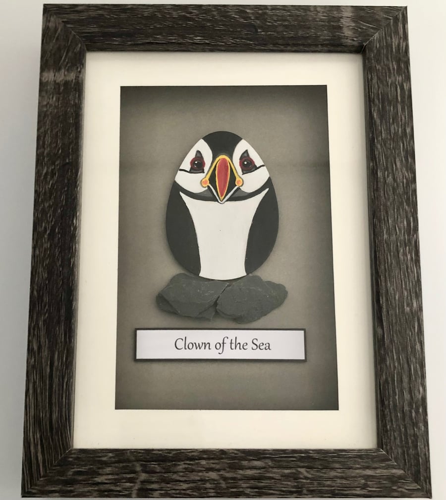 Puffin box frame picture