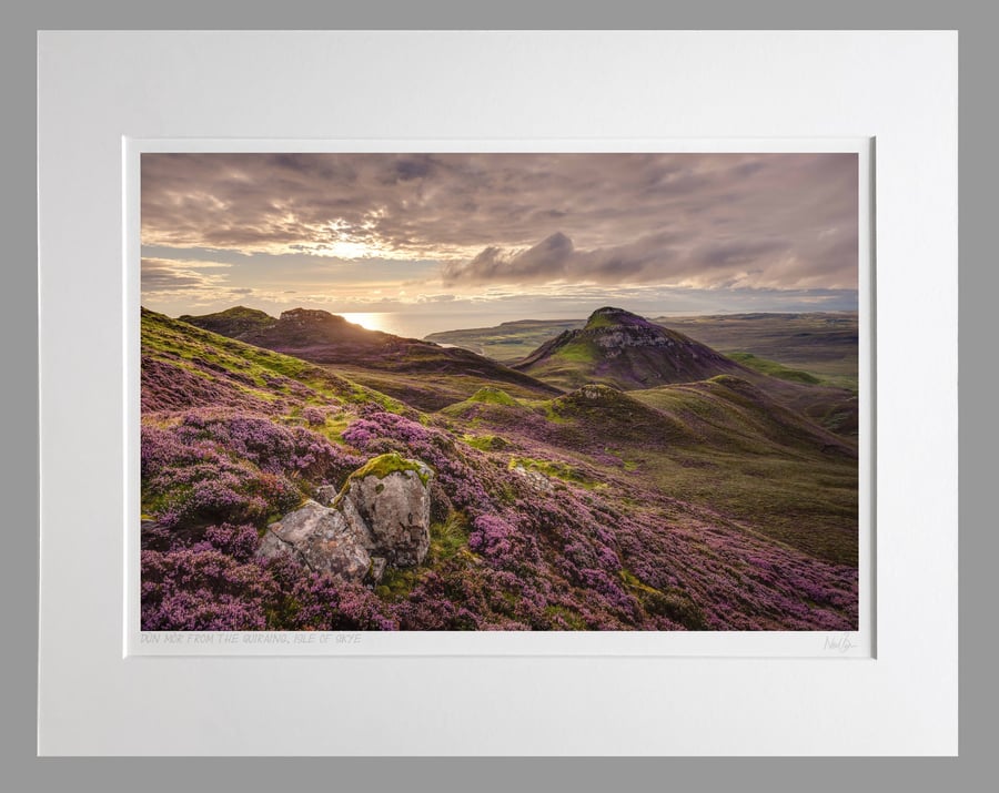 Dun Mor & Staffin Bay from the Quiraing, ISkye - A3 (50x40cm) Unframed Print
