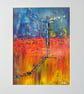 'Cross' Original Oil Pastel Painting - Image 1