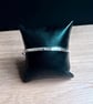 "August" - Sterling Silver Feature Hallmark Bangle - Made to any size - 27g  - Image 3