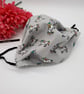 Face mask, large,  3 layer,  washable in grey unicorn  - Image 7