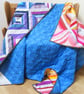 Large Rainbow Patchwork Quilt - Image 6