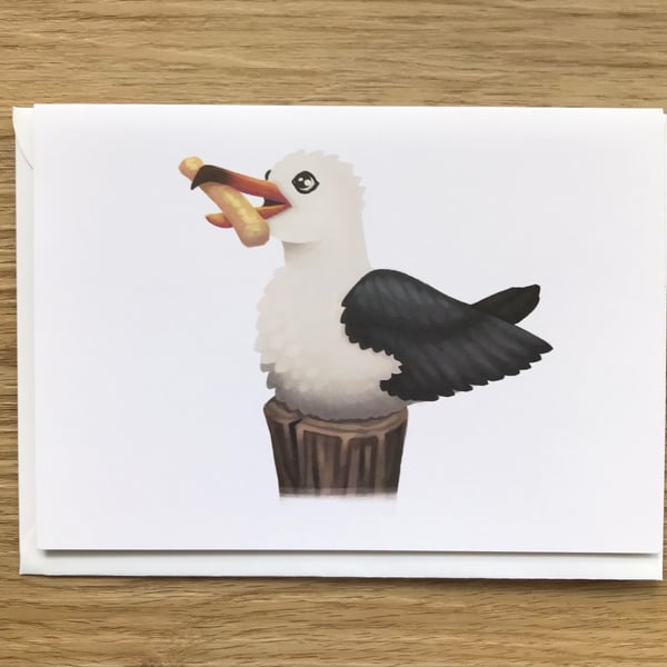 Sea Gull Blank Greeting Card