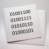 LOVE - binary code greeting valentine card - geek