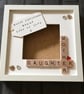 Personalised Mother Daughter Scrabble Art Frame, Photo Gift - Image 9