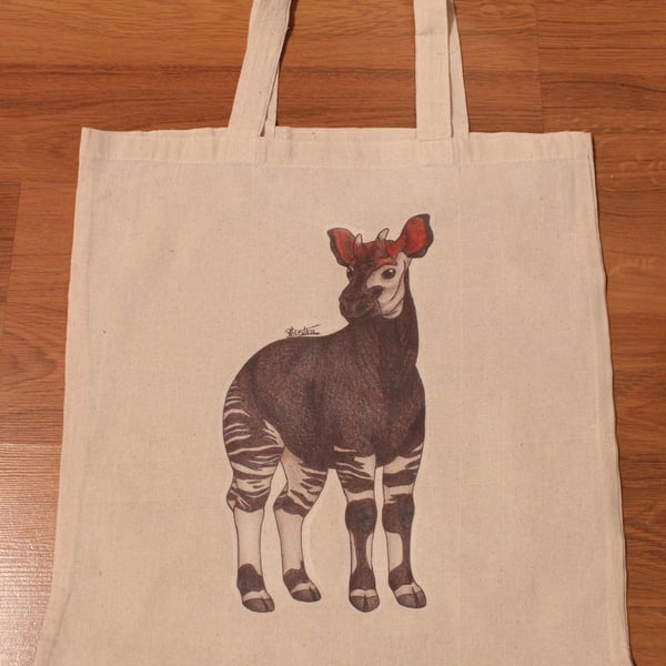 SALE ITEM - Okapi Eco Fabric Reusable Shopping Tote Bag