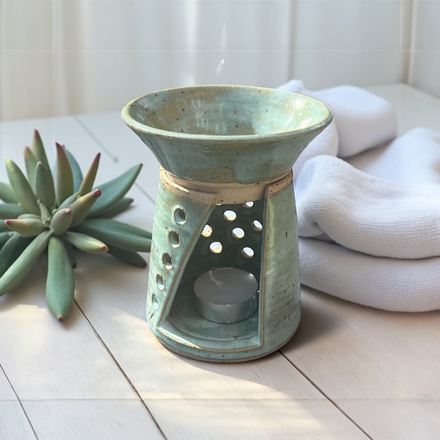 Hand-Thrown Ceramic Oil and Wax Burner