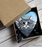 Angel Cat Heart Shaped Hanging Decoration - Image 2