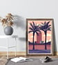 Orlando retro travel poster, Orlando travel print, USA travel art - Image 2