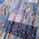 Vintage fabric patchwork quilt