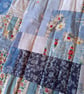 Vintage fabric patchwork quilt - Image 1