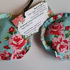 Hand warmers rice filled in blue floral fabric 