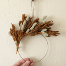 Mini Dried Flower Wreath – Rustic Botanical Home Décor