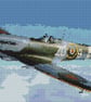 Spitfire ZD-B (Plane) cross stitch chart - Image 1