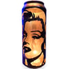 Marilyn Monroe Beer Can Lantern: Pop Art Portrait Candle Lamp - Unique Gift!