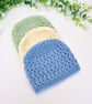 Handmade Crochet Baby Hat - Soft Baby Beanie for Newborn to 24 Months