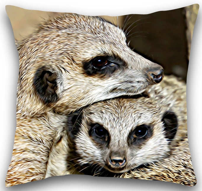 Meerkat Cushion Meerkat cushion pillow