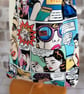 MULTI COLOURED COMIC STRIP DRAWSTRING BAG - Image 3