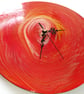 "Sunset Serenade" Unique Hand-painted Handcrafted Clock Abstract Wall Art  - Image 5