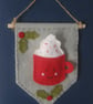 craft kit, sewing kit, Make a hot chocolate felt banner - Image 6