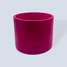 Large 15 cm Handmade Magenta Pink Plant Pot for Indoor Houseplants