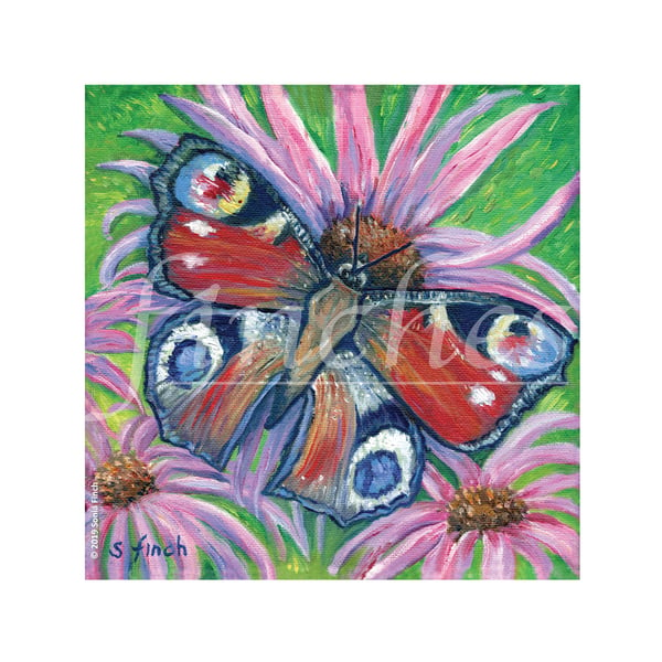 Spirit of Butterfly - Blank Greeting Card with nature spirit totem message