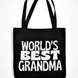 World's Best Grandma Tote Bag Eco Friendly Shopping Bag Cute Gift Present