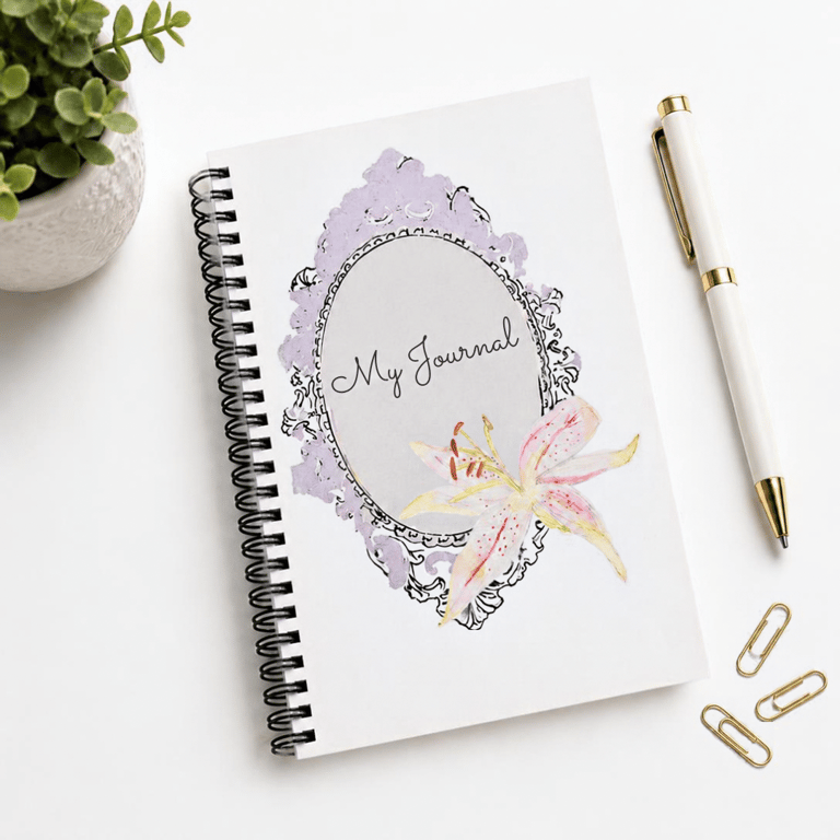 My Journal A5 plain spiral bound Notebook