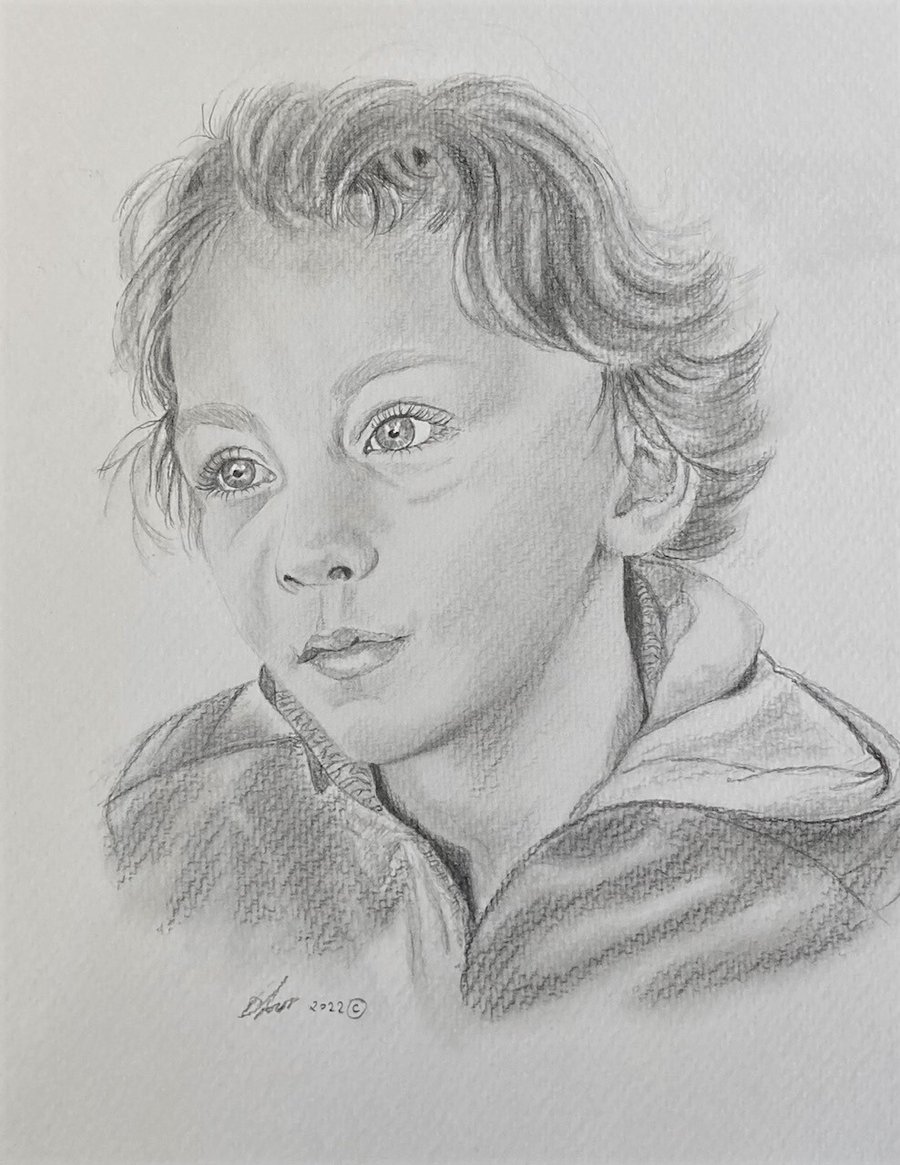 Commisioned drawing of a boy