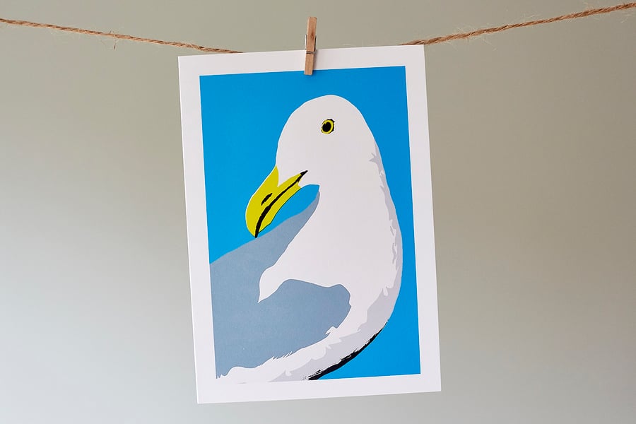 Douglas the Gull greetings card