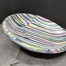 Striped trinket dish