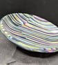 Striped trinket dish