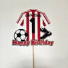 Sunderland style cake topper personalised. Football cake topper.
