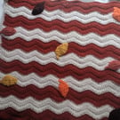 Falling Leaves, Autumn Security, Carseat, Preemie Blanket - 21 x 21 Inch