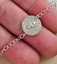 Mole Engraved Sterling Silver Coin Bracelet - Image 2