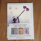 Christmas cards pack of 3. Madonna, Angel, Snowflakes